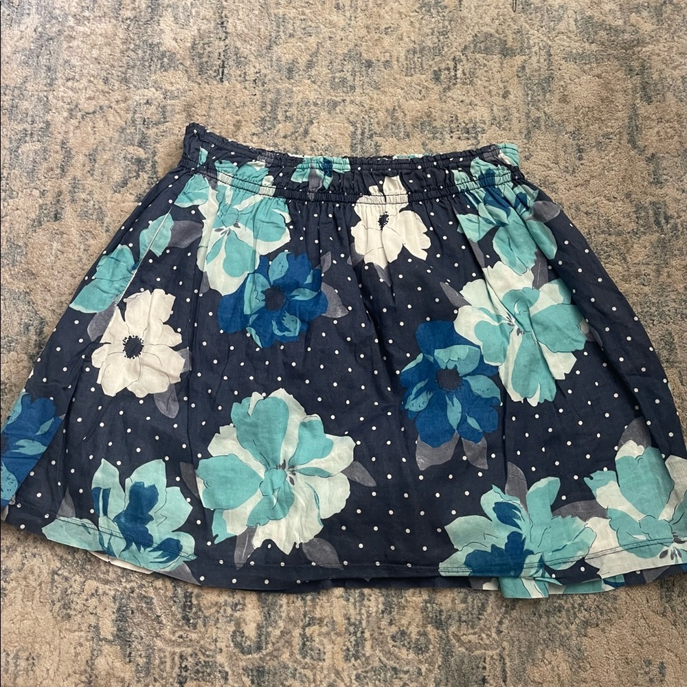 A&F floral/ polka dot skirt